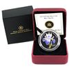 Image 1 : 2013 Canada $20 Swarovski Crystals - Blue Flag Iris Fine Silver Coin.