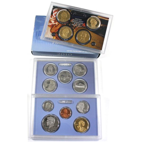 2010 United States Mint 14-coin Proof Set.