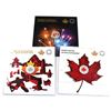 Image 1 : 2017 Canada $3 Heart of our Nation, 2017 $5 Proudly Canadian Glow-in-the-Dark & 2018 $5 Hearts Aglow