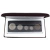 Image 1 : 1908-1998 Canada Commemorative Sterling Silver Antiqued Proof Set in Hard Plastic and Maroon RCM Dis