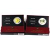 Image 1 : 2005 & 2006 Canada 1oz Coloured Fine Silver Maples (2006 has light toning spots). 2pcs (TAX Exempt)