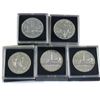 Image 1 : 1981 to 1984 Canada Brilliant uncirculated silver Dollars. Lot includes 2x 1984. Each coin comes in 