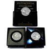 Image 1 : 1999,2000 & 2003 Canada Brilliant Uncirculated Silver Dollars. Coins comes encapsulated with display