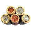 Image 1 : 5x 1967 Canada 1-cent & 5-cent original rolls.  Lot contains 2x 1-cent & 3x 5-cents. 2x 5-cent rolls