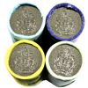 Image 1 : 2013,2014,2015,2016 Canada 50-cent original wrapped rolls of 25pcs. 4 rolls.