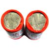 Image 1 : 2005P Saskatchewan & Alberta 25-cent  special wrapped Original roll of 40pcs. 2 rolls