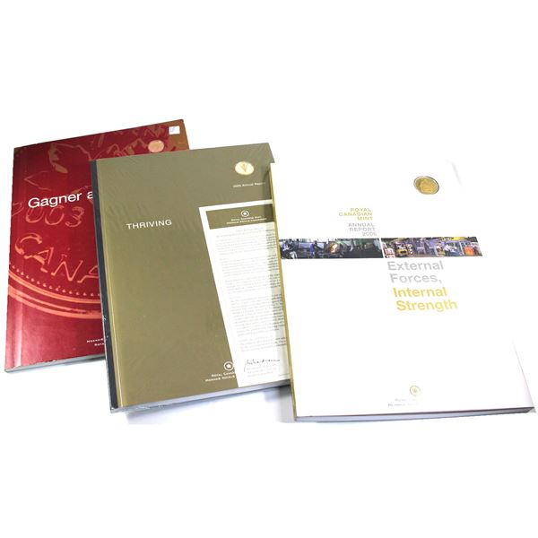 2003-2006 Canada RCM Annual Report Collection. You will receive the 2003 Report with Gold Plated 1-c