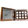 Image 1 : Empty 2010-2021 Silver $15 Lunar zodiac 12-Year Subscription Series Deluxe display box Issued by the
