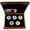 Image 1 : 2008 Beijing Olympic Games - Mascots Series Medallion Set in original wooden display. "Ying Ying" co