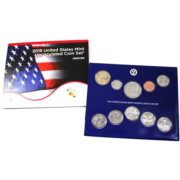 2018 United States  P & D 28-coin uncirculated set.