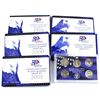 Image 1 : 1999, 2000,2001,2002 & 2003 USA mint 50 quarters proof 5-coin sets. 5 sets