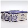 Image 1 : 1999,2000,2001 & 2002 United states Proof set with original box and COA. 4pcs