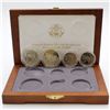 Image 1 : 1991 Mount Rushmore anniversary set with spot for the 2x $5 gold. This set contains two clad half do