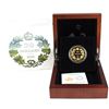 Image 1 : 2020 Canada $20 Masters Club Iconic Maple Leaves Fine Silver Gold Plated Coin (Capsule lightly scrat