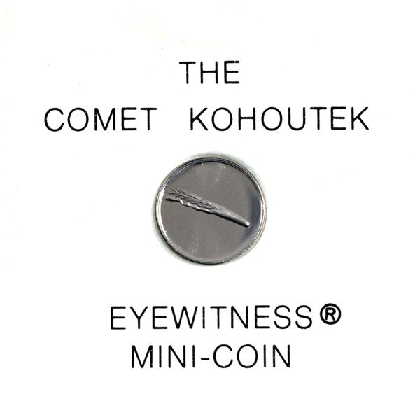 1974 .999 Fine Platinum 10mm Mini Coin Commemorating the Comet Kohoutek Minted by the Franklin Mint 