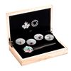 Image 1 : 2015 Canada $20 Looney Tunes Classic Scenes 4-coin Fine Silver Coin Set with Commemorative Wristwatc