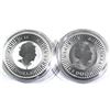 Image 2 : 2019 & 2020  Australia 1 oz Fine Silver Kangaroo BU (TAX Exempt) 2pcs.