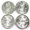 Image 1 : Lot of 1oz USA Themed .999 Fine Silver Rounds of Different Designs. 4pcs (TAX Exempt)