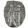 Image 1 : 2oz Monarch Precious Metals - Egyptian Relic Goddess Antiqued .999 Fine Silver Bar in Drawstring Bag