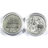 Image 1 : 2019 Great Britain Year of the Pig & 2020 Niue Tree of Life 1oz .999 Fine Silver Coins. 2pcs (TAX Ex