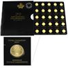Image 1 : 2021 Canada Maple Gram 25x 1 Gram .9999 Fine Gold Maples in Connected Breakable Sheet. (TAX Exempt)
