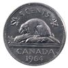Image 2 : 5-cent 1964 Extra Water Line ICCS Certified MS-64.