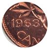 Image 3 : 1963 Canada 1-cent Hanging 3 ICCS Certified MS-65 Red.