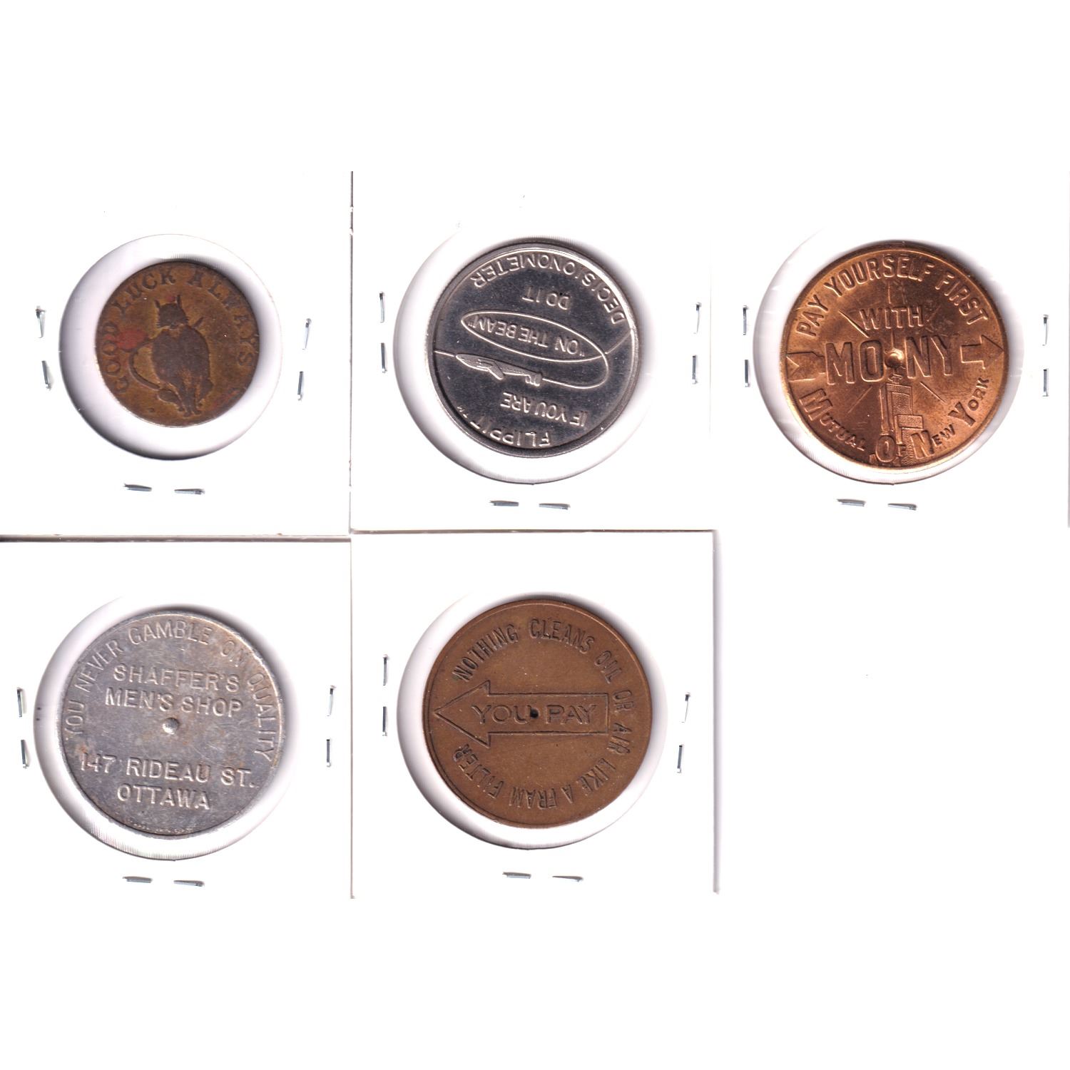 3x Different Spinner Decision Tokens, a Flippit Decision meter Token ...