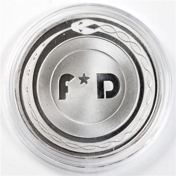 Scarce! 1oz Finite by Design POLYMATH Cryptocurrency .999 Fine Silver Coin in Capsule. Mintage of on