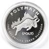 Image 2 : Scarce! 1oz Finite by Design POLYMATH Cryptocurrency .999 Fine Silver Coin in Capsule. Mintage of on