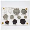 Image 1 : 1953 South Africa Short Proof Set with 7 of 9 Coins in Hard Plastic Labeling the Denominations. Some