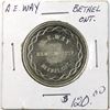 Image 1 : A.E. Way, Bethel Ont, Collector of Coins, Medals, Tokens, Indian Curios, Numismatist card token, 31m