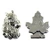 Image 1 : Pair of 2oz Beaver Bullion 3-D Hand poured Silver ingots. Lot includes Horse Head and Maple Leaf. 2p