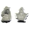 Image 2 : Pair of 2oz Beaver Bullion 3-D Hand poured Silver ingots. Lot includes Horse Head and Maple Leaf. 2p