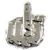 Image 1 : 3oz  hand poured Fine Silver Hand-'The Finger' by Beaver Bullion. (Tax Exempt)