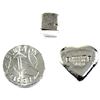 Image 2 : Lot of 3x 1oz Beaver Bullion Hand pour Silver ingots. Lot includes: Cube, Heart, & 1918-2018 Poppy. 