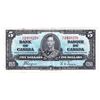 Image 1 : BC-23c 1937 Bank of Canada $5, Coyne-Towers. S/N: Y/C2458258 About VF Condition.