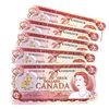 Image 1 : BC-47a 1974 Bank of Canada $2, 5x Sequential  Lawson-Bouey. S/N: RZ4002410-414 All notes Choice UNC+