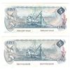 Image 1 : 2x 1979 Bank of Canada $5 Notes - BC-53a Lawson-Bouey. S/N: 30040872565 About AU & BC-53b Crow-Bouey