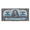 Image 1 : BC-23b 1937 Bank of Canada $5,  Gordon-Towers. S/N: J/C8301129 Choice EF-AU (minor fold on right han