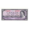 Image 1 : BC-40b 1954 Bank of Canada $10, Modified Beattie-Rasminsky. S/N: U/T8844996 AU-UNC Condition. .
