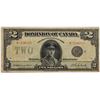 Image 1 : DC-26k 1923 Dominion Of Canada, $2 Black Seal Group 3 Campbell-Clarke, S/N: V-726215-C. A F-VF note.