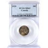 Image 1 : 1929 Canada 10-cent PCGS Certified MS-62