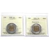 Image 1 : 2006 Churchill & 2009 Canada Two Dollar ICCS Certified MS-65. 2pcs