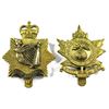 Image 1 : Lot of 2x Canadian Armed Forces Cap Badges. Includes Sherbrooke Army Regiment Badge, and The Irish R