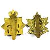 Image 2 : Lot of 2x Canadian Armed Forces Cap Badges. Includes Sherbrooke Army Regiment Badge, and The Irish R