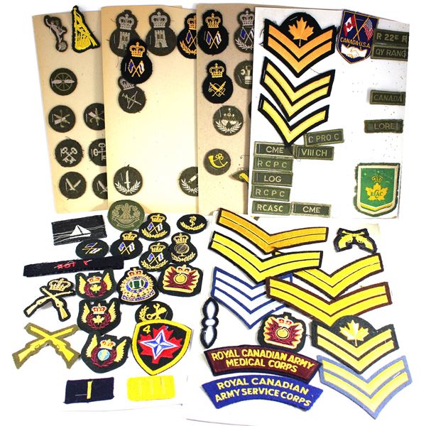 Lot of 102x International and Canadian Patches and Shoulder Flashes. See description for more inform