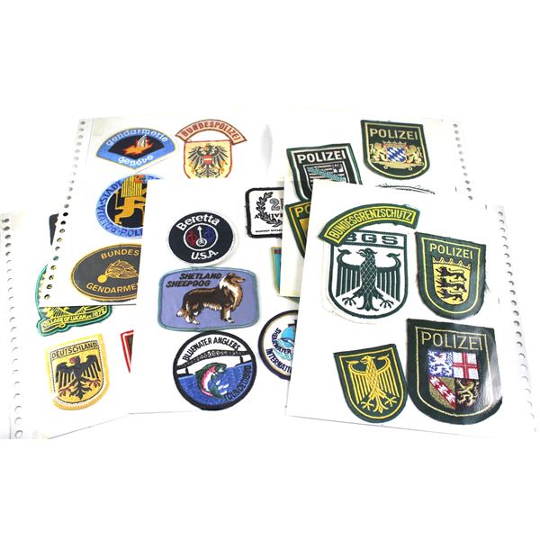Lot of 37x  Assorted Germany Police and World Tourism Patches. Includes patches from Lucan, Germany,
