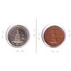 Image 2 : Lot of 2x 1867-1967 Canada Centennial Commemorative Token from Brantford, Ontario. Includes a copper