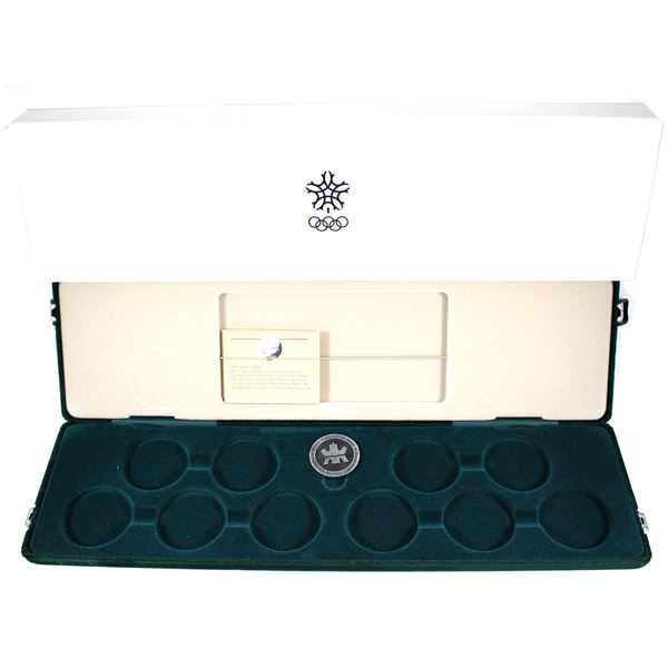 EMPTY 1985-1988 Canada $20 Calgary Olympic Winter Games Silver 10-Coin Set Case. Includes case, slee